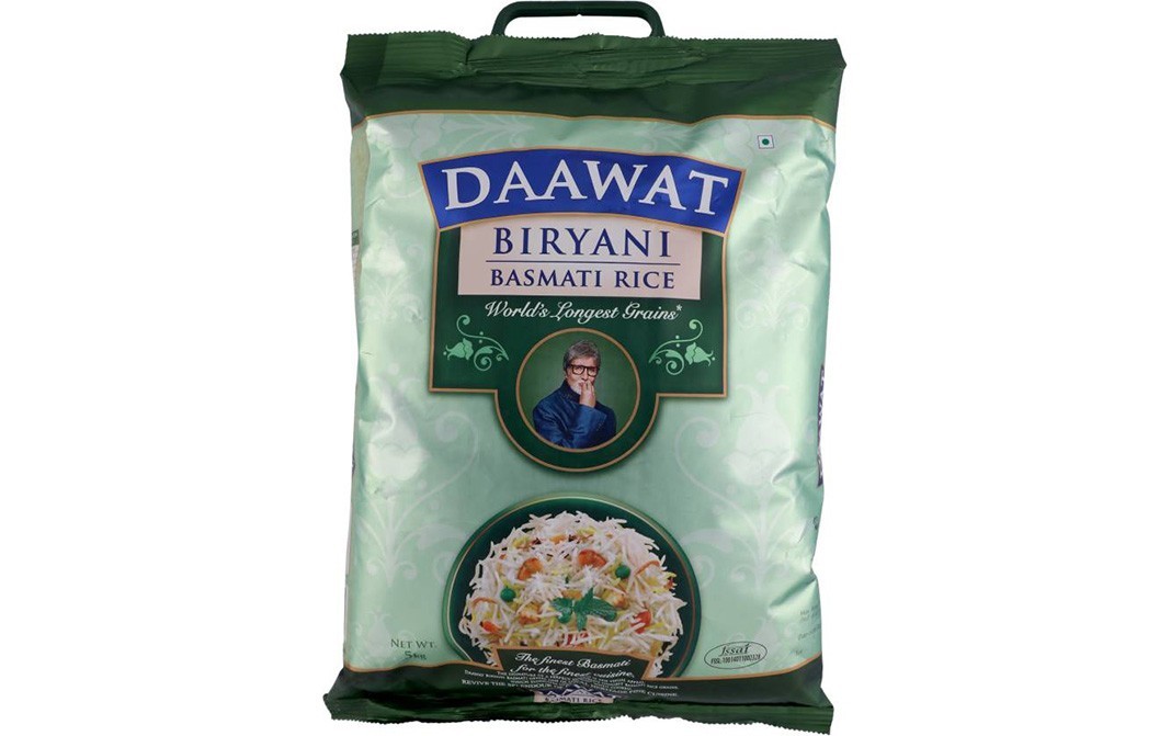 Daawat Biryani Basmati Rice    Pack  5 kilogram